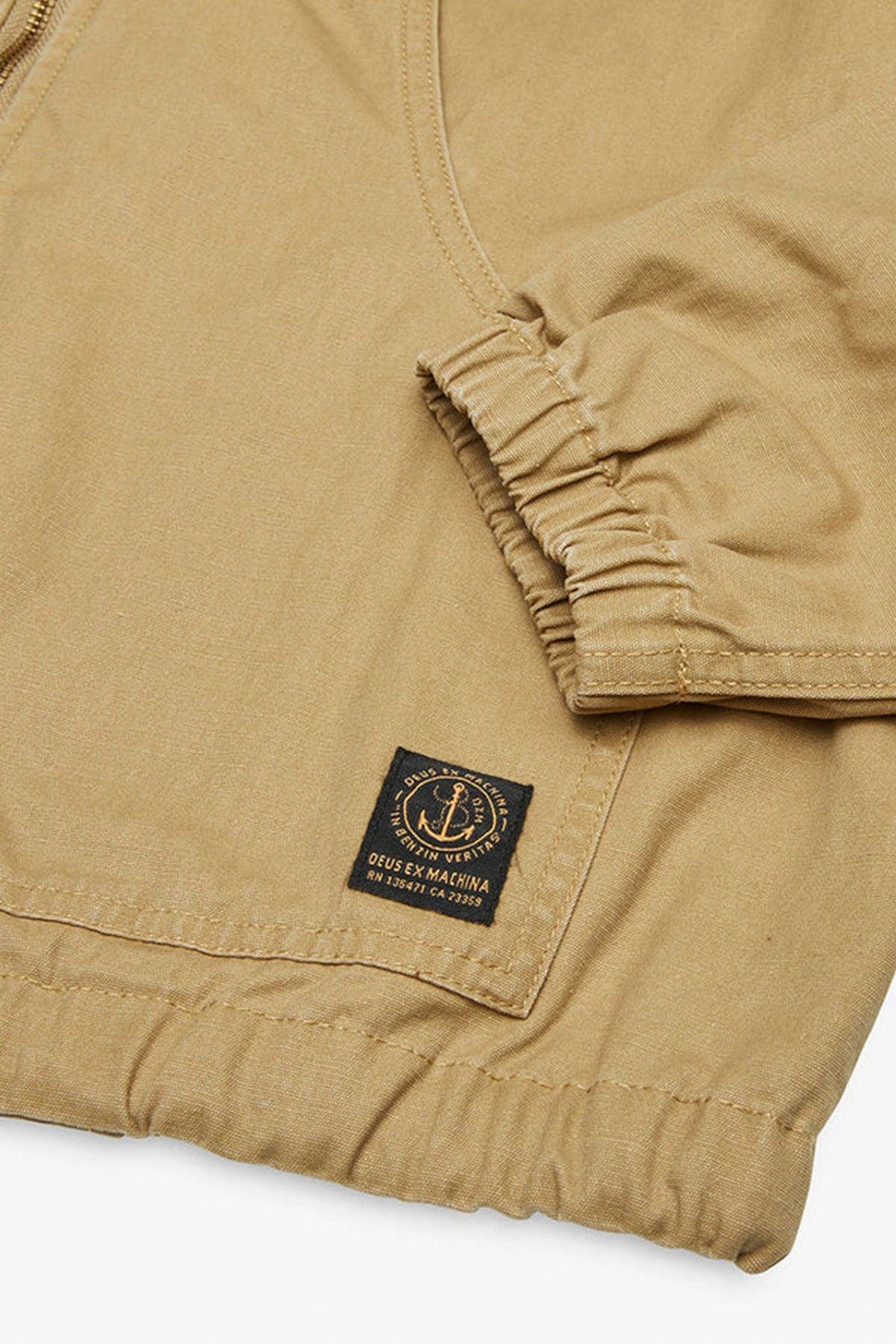 Deus-Waxed Landing Parka Tan-Kaban-7-fleurdirect.live
