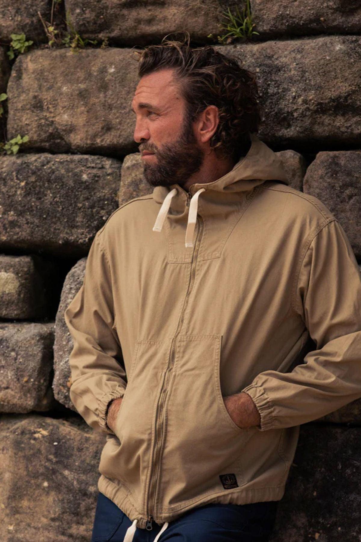 Deus-Waxed Landing Parka Tan-Kaban-9-fleurdirect.live