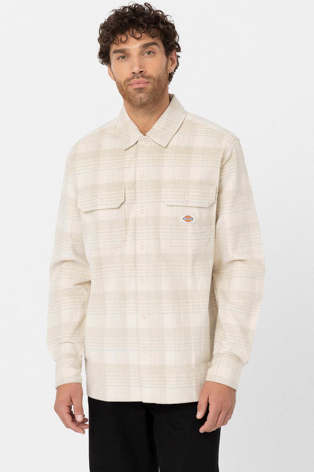 Dickies-Alma Shirt Cord Check Light-Gömlek-1-fleurdirect.live