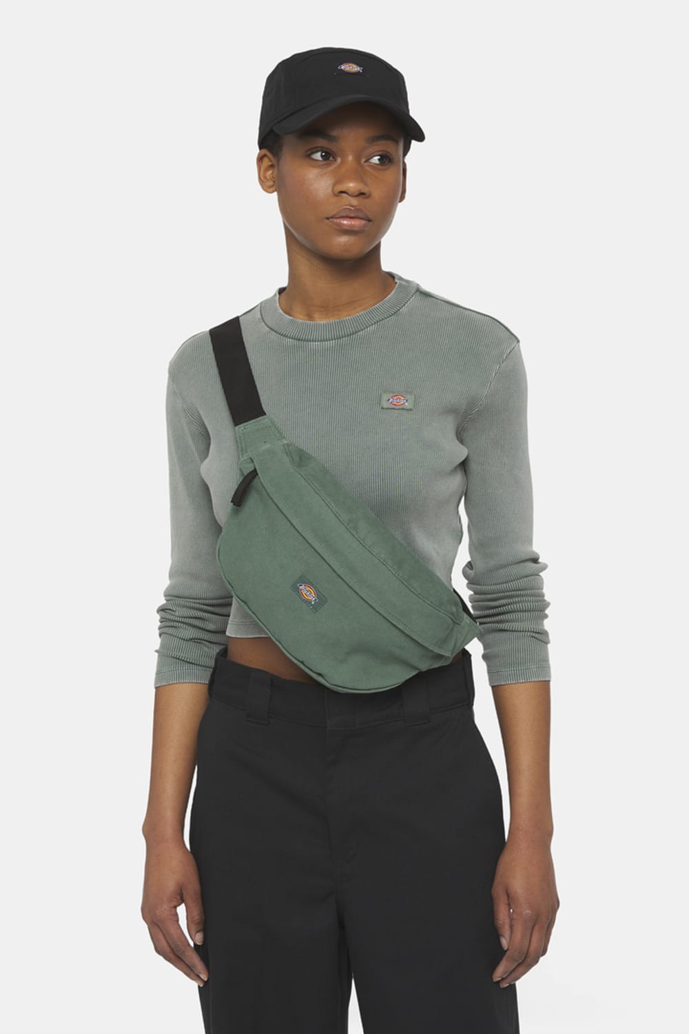 Dickies-Duck Canvas Cross Body Dark Forest-Bel Çantası-2-fleurdirect.live