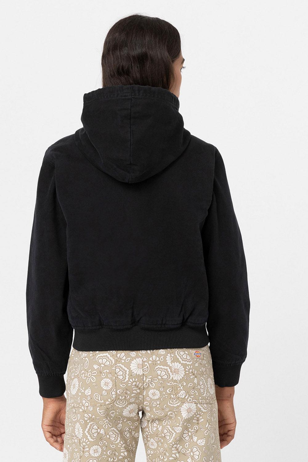 Dickies-Duck Canvas Sherpa Lined Washed Black-Ceket-4-fleurdirect.live