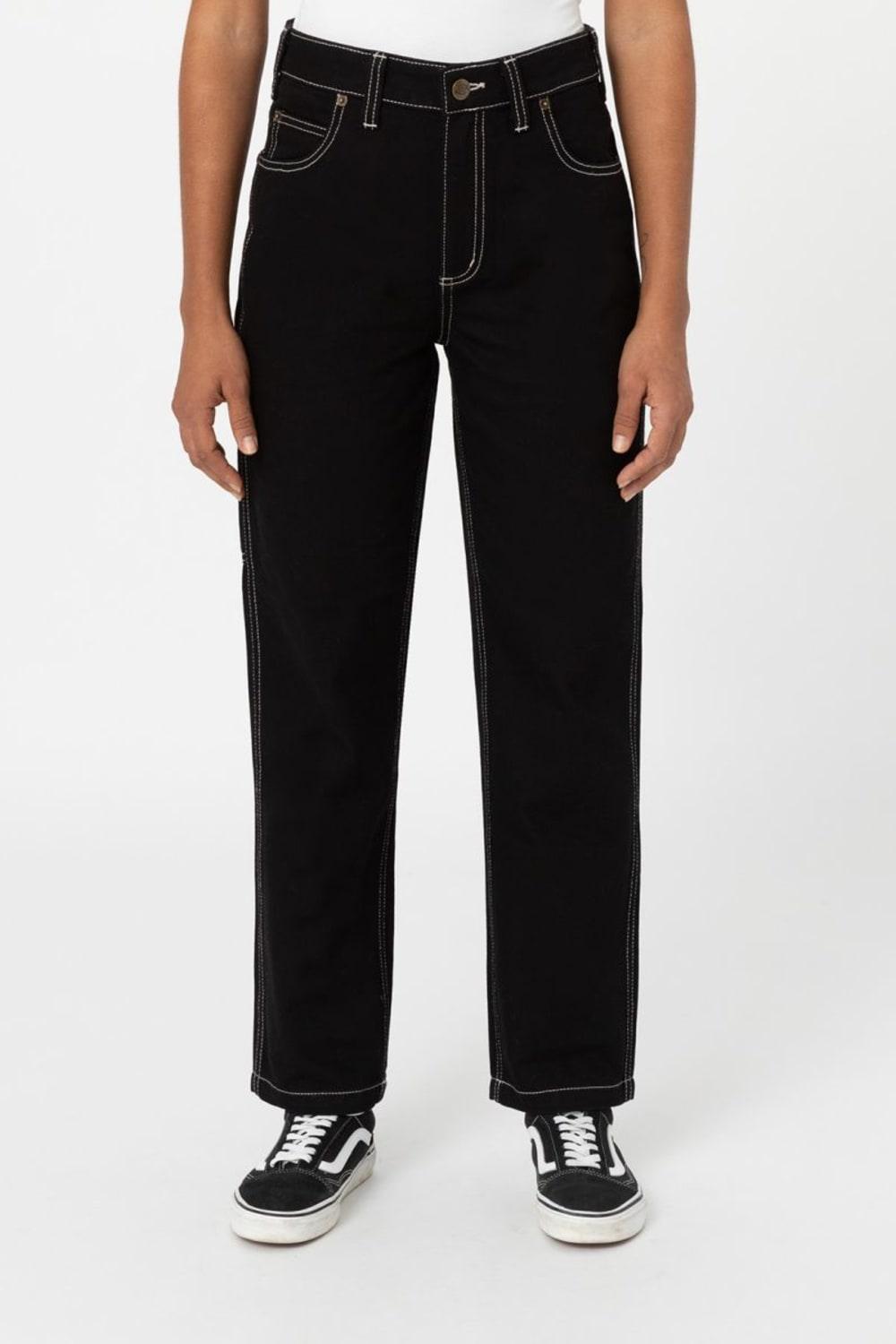 Dickies-Ellendale Denim Rinsed Black-Kot Pantolon-7-fleurdirect.live