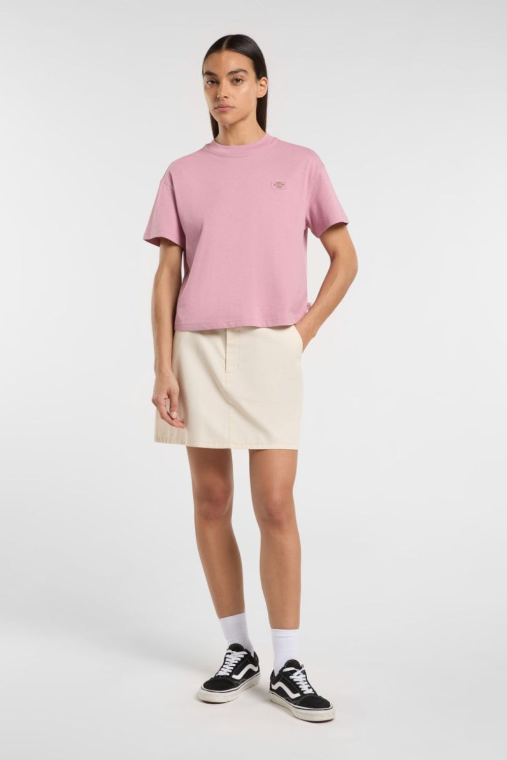 Dickies-Oakport Boxy Ss Tee Lilac-T-Shirts-3-fleurdirect.live
