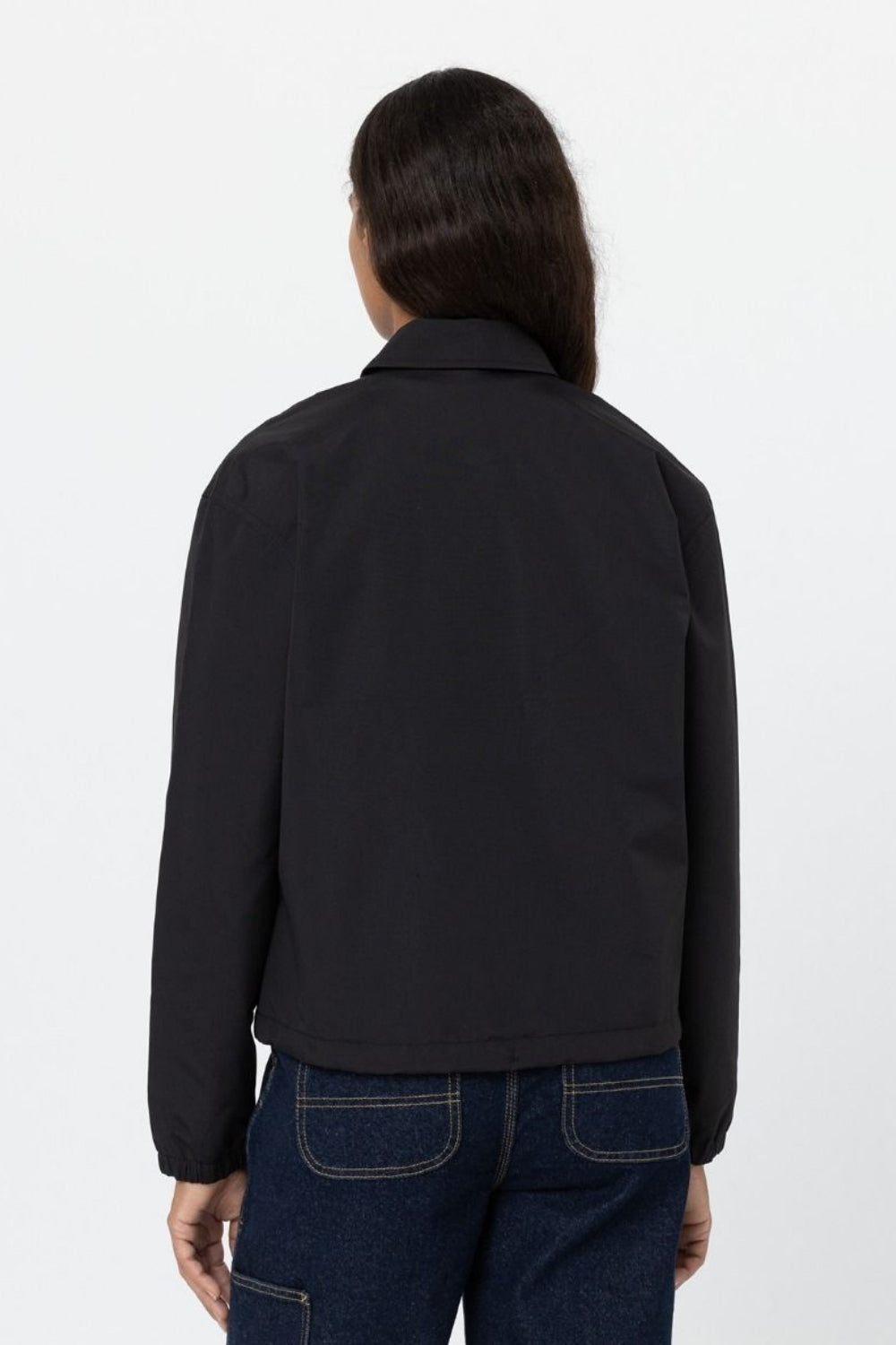 Dickies-Oakport Cropped Coach Jacket W Black-Ceket-4-fleurdirect.live