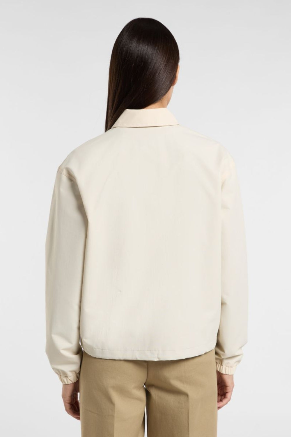 Dickies-Oakport Cropped Coach Jacket Whitecap Gray-Ceket-3-fleurdirect.live