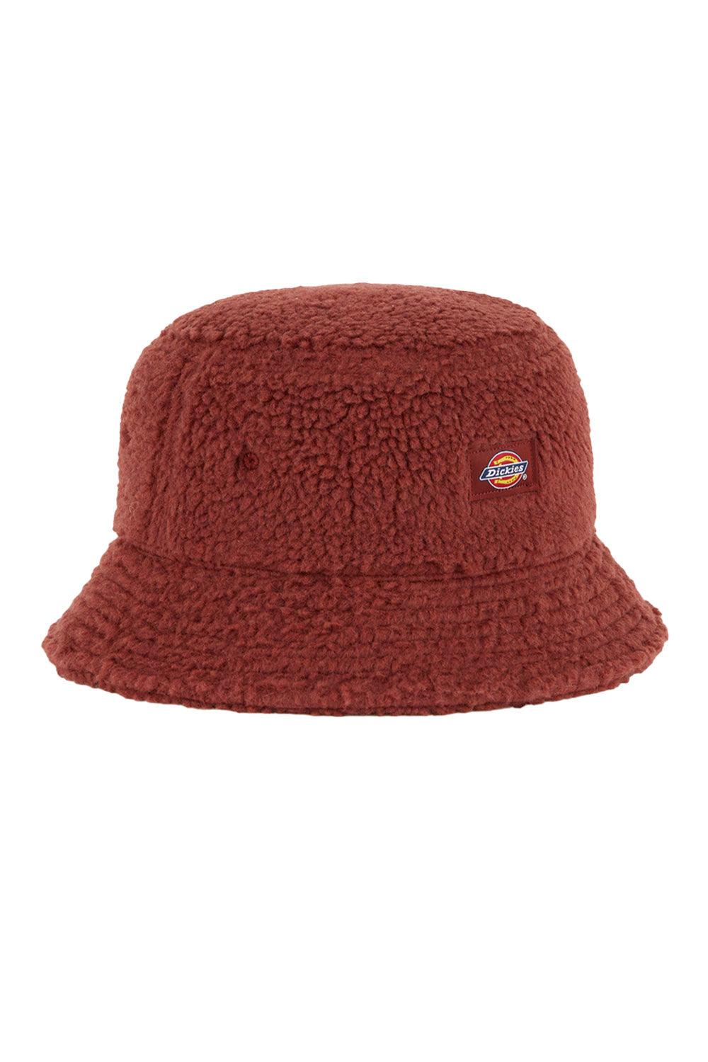 Dickies-Red Chute Bucket Fired Brick-Bucket Hat-1-fleurdirect.live