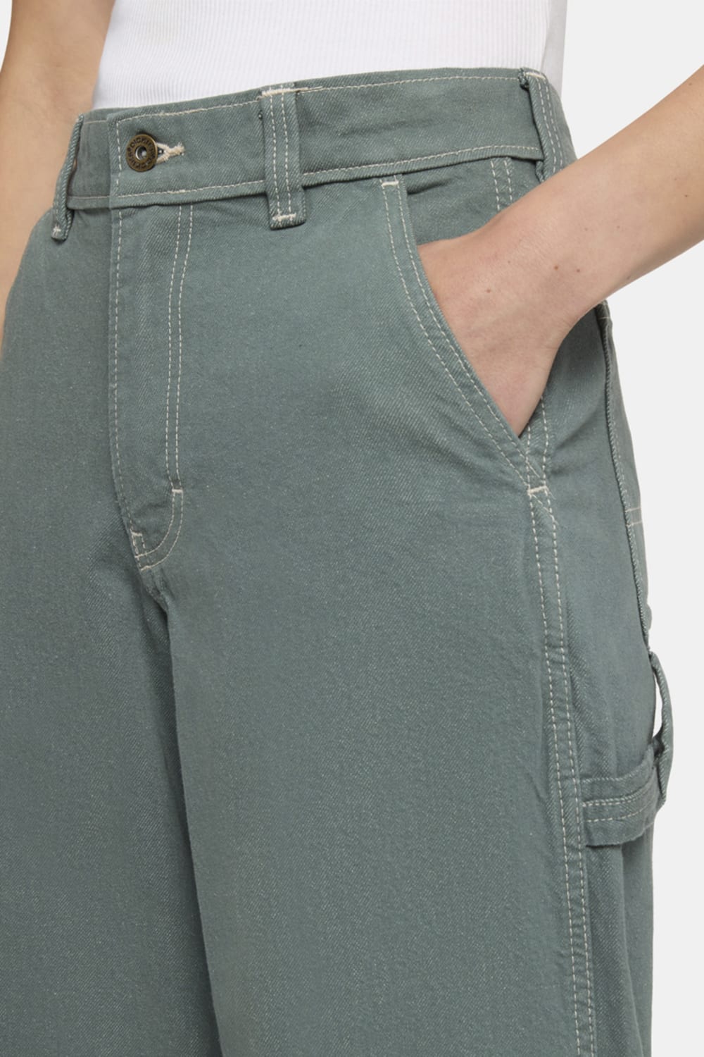 Dickies-Stevensville Carpenter W Lincoln Green-Kot Pantolon-5-fleurdirect.live