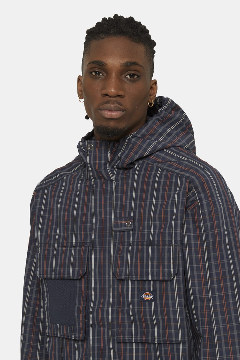 Dickies-Surry Jacket Outdoor Check Navy-Ceket-3-fleurdirect.live