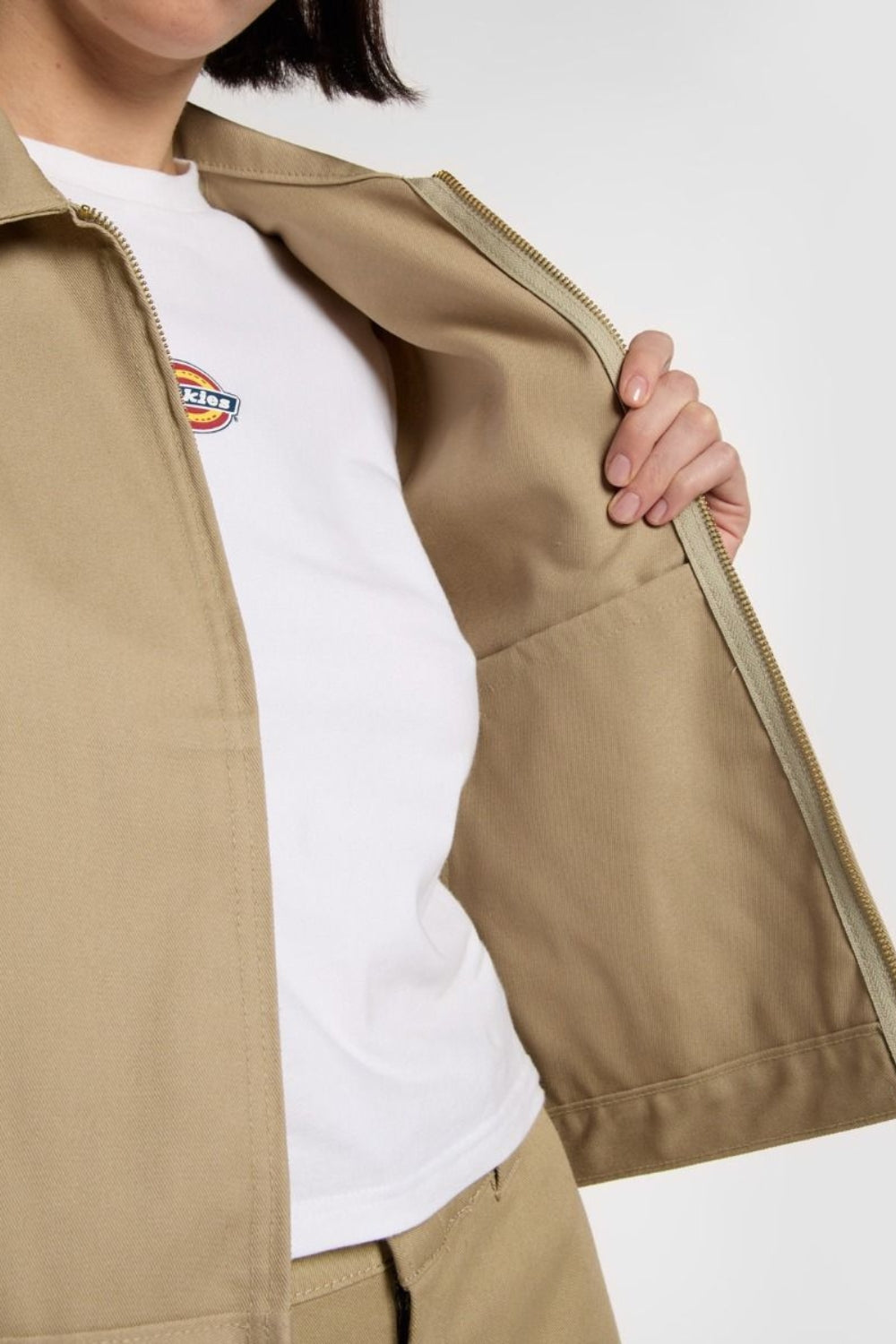 Dickies-Unlined Cropped Eisenhower Jacket Khaki-Ceket-6-fleurdirect.live