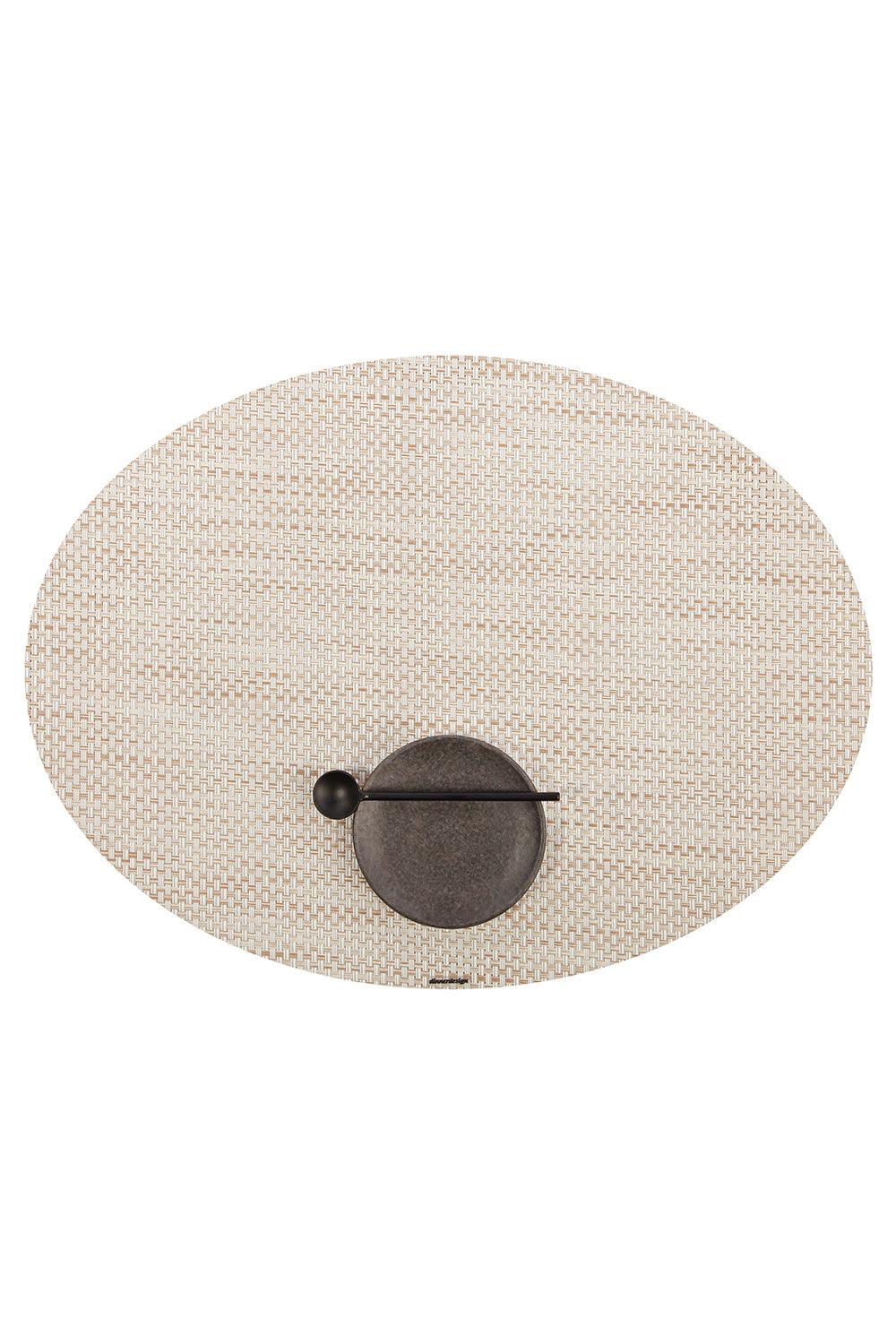 Dinnerdesign-Horizon Beige Oval Amerikan Servis 36x49 cm-Sunum Aksesuarları-1-fleurdirect.live
