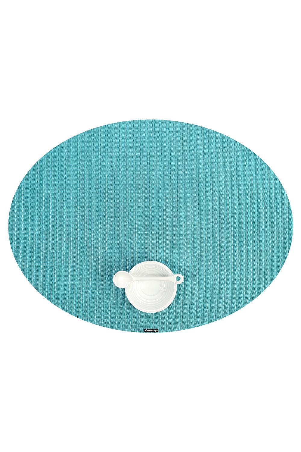 Dinnerdesign-Infinity Teal Oval Amerikan Servis 36x49 cm-Sunum Aksesuarları-1-fleurdirect.live