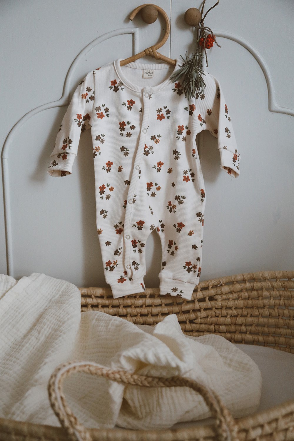 DoDo'S Baby-Çi̇çekli̇ Desen Organi̇k Kaşkorse Bebek Tulum-Çocuk Elbise & Tulum-1-fleurdirect.live