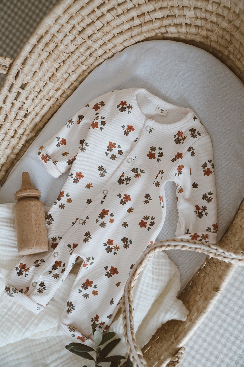 DoDo'S Baby-Çi̇çekli̇ Desen Organi̇k Kaşkorse Bebek Tulum-Çocuk Elbise & Tulum-8-fleurdirect.live