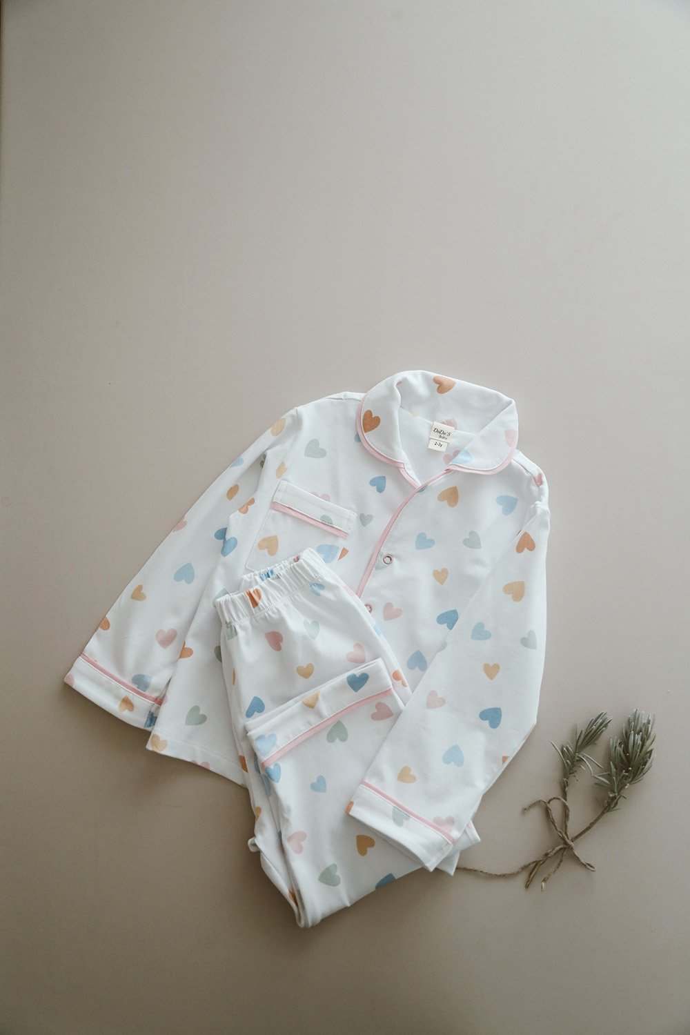 DoDo'S Baby-Renkli̇ Kalpler Desenli̇ Alt - Üst Pi̇jama Takımı - Kız Çocuk-İç Giyim & Pijama-10-fleurdirect.live