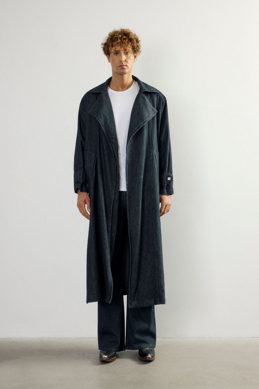 Loom Denim Man Trenhcoat - 1