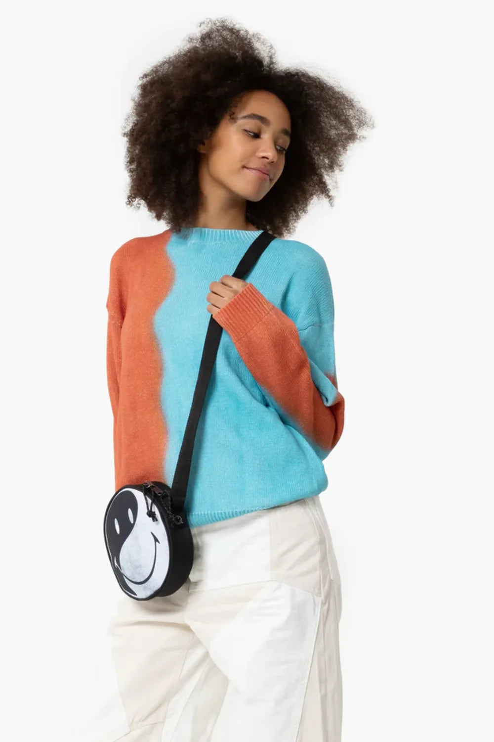 Eastpak-Ada Single Smiley YY Placed-Bel Çantası-2-fleurdirect.live