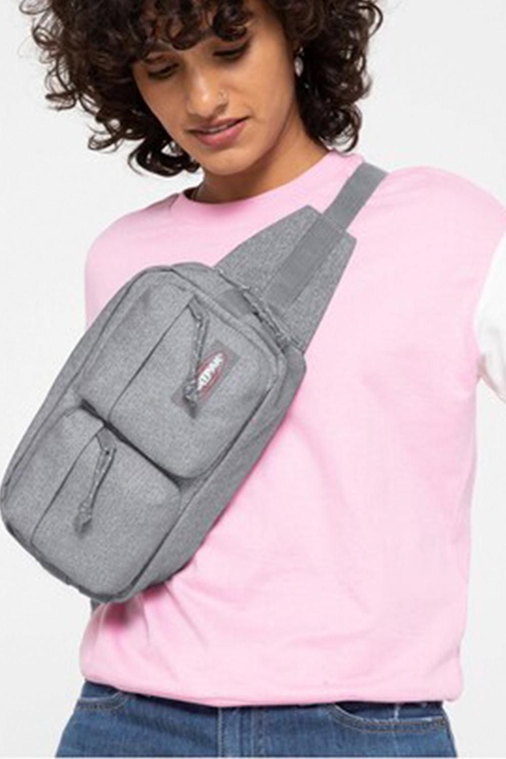 Eastpak-Bumbag Double Sunday Grey Bel Çantası-Bel Çantası-2-fleurdirect.live