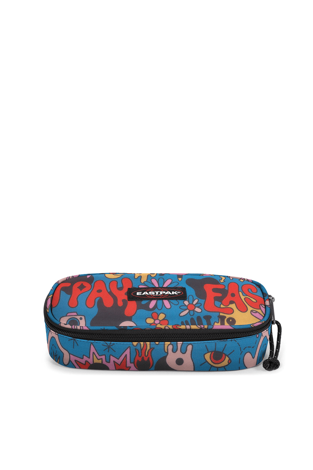 Eastpak-Oval Single Doodle Blue-Case-1-fleurdirect.live