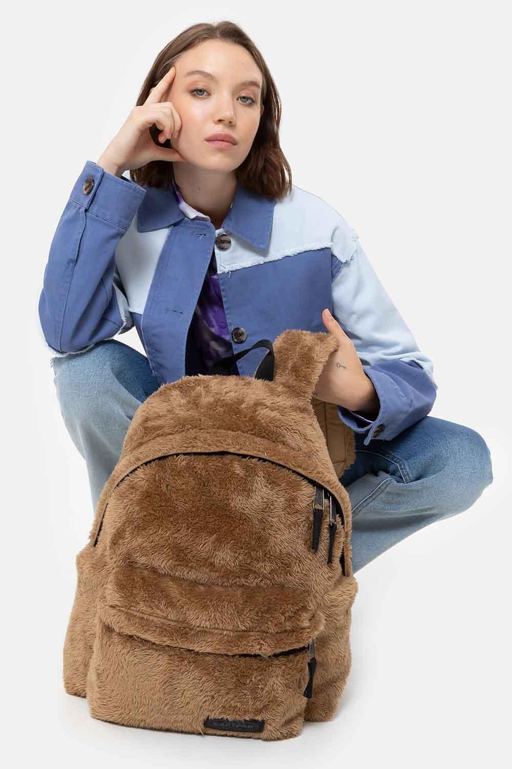 Eastpak-Padded Pak'r Fuzzy Brown Sırt Çantası-Sırt Çantası-6-fleurdirect.live