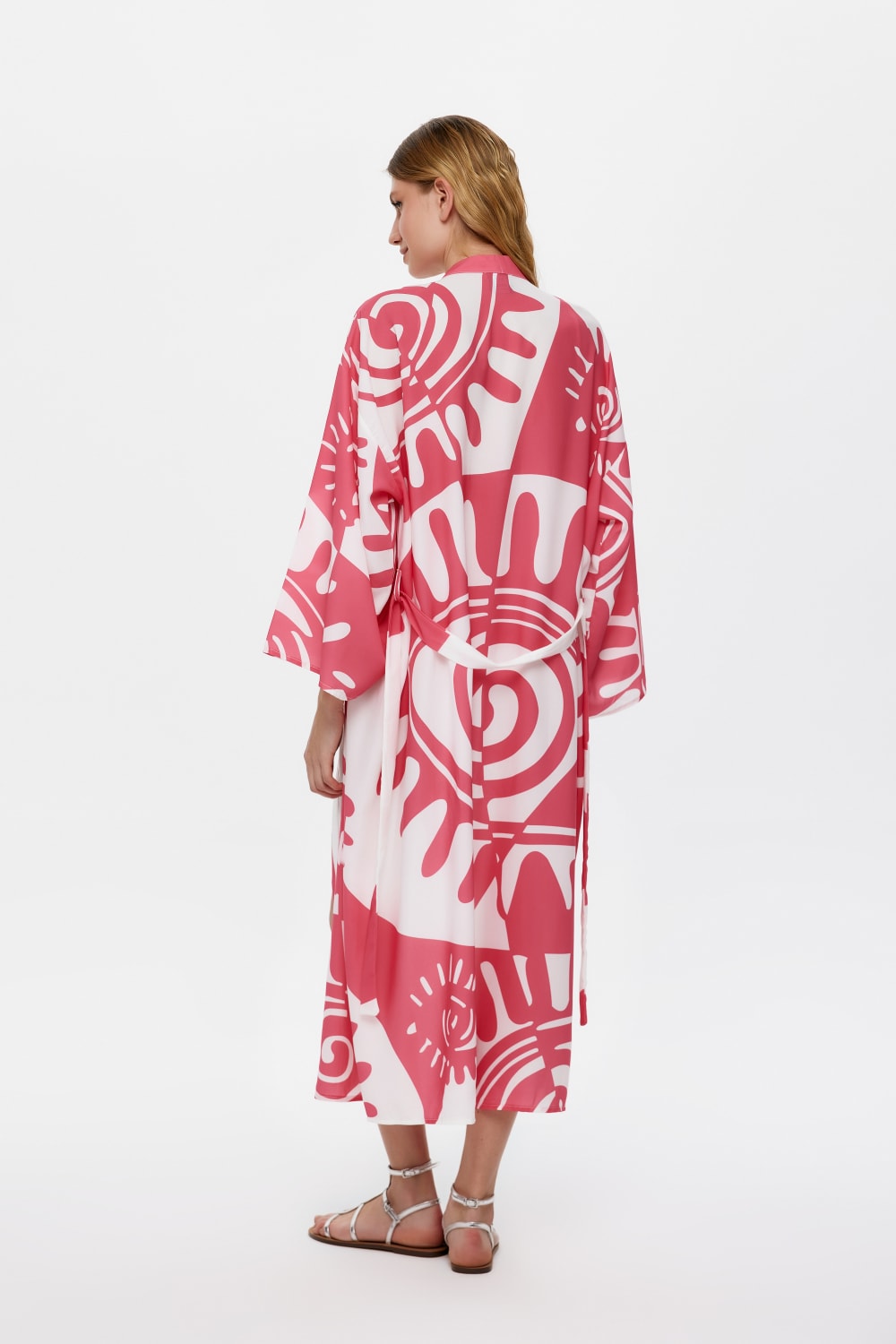 Eliphe-Rax Pembe Maxi Kimono-Kimono-1-fleurdirect.live