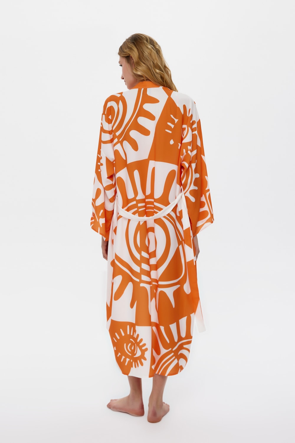 Eliphe-Rax Turuncu Maxi Kimono-Kimono-3-fleurdirect.live