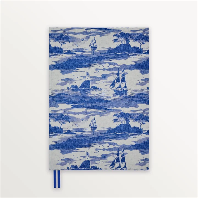 Episode-Episode To The Shore Island Sails A5 Flex Linen Notebook-DEFTER-1-fleurdirect.live