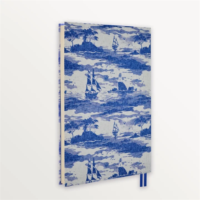 Episode-Episode To The Shore Island Sails A5 Flex Linen Notebook-DEFTER-3-fleurdirect.live