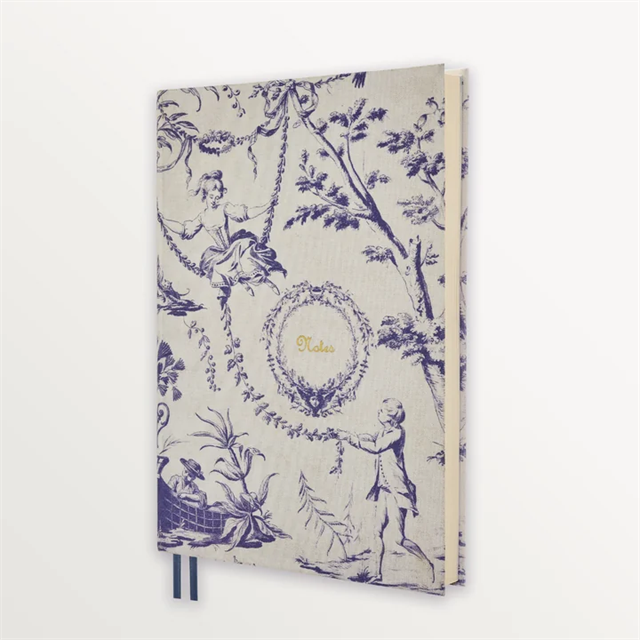 Episode-Episode Toile De Jouy La Balancoire A5 Flex Linen Notebook-DEFTER-2-fleurdirect.live