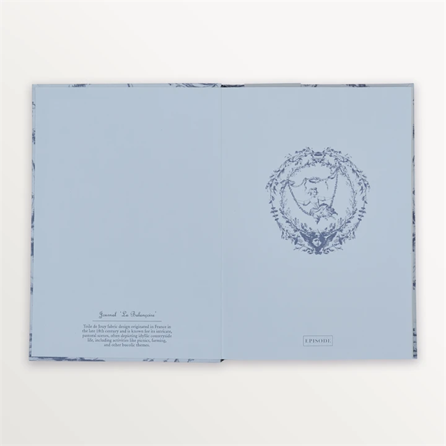 Episode-Episode Toile De Jouy La Balancoire A5 Flex Linen Notebook-DEFTER-5-fleurdirect.live