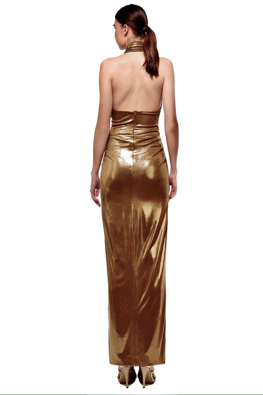 Esotte-Carolina Gold Elbise-Elbise-4-fleurdirect.live