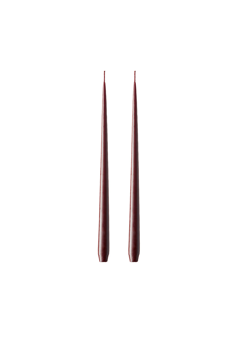 Ester&Erik-Aubergine Kokusuz 2'li Uzun Konik Mum 42 Cm-Mum-1-fleurdirect.live