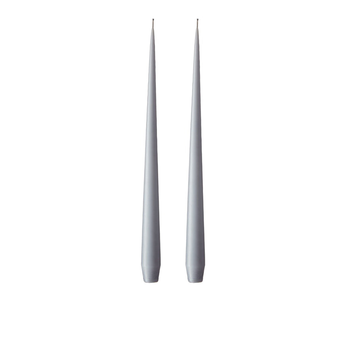 Ester&Erik-Beton Grisi Kokusuz 2'li Konik Mum 32 Cm-Mum-1-fleurdirect.live