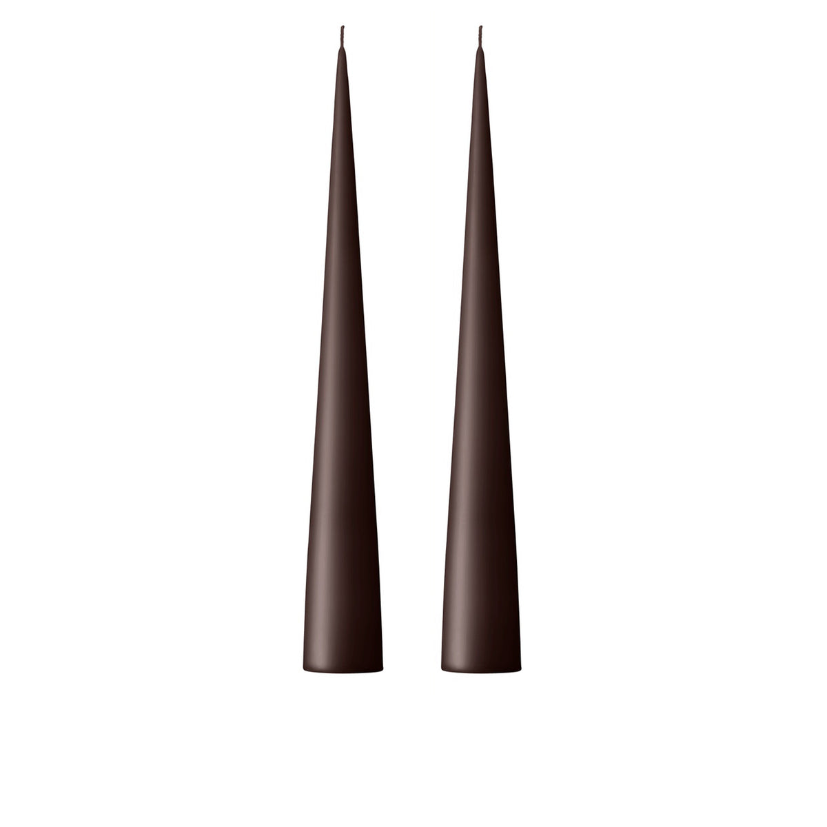 Ester&Erik-Espresso Kokusuz 2'li Kalın Konik Mum 37 Cm-Mum-1-fleurdirect.live