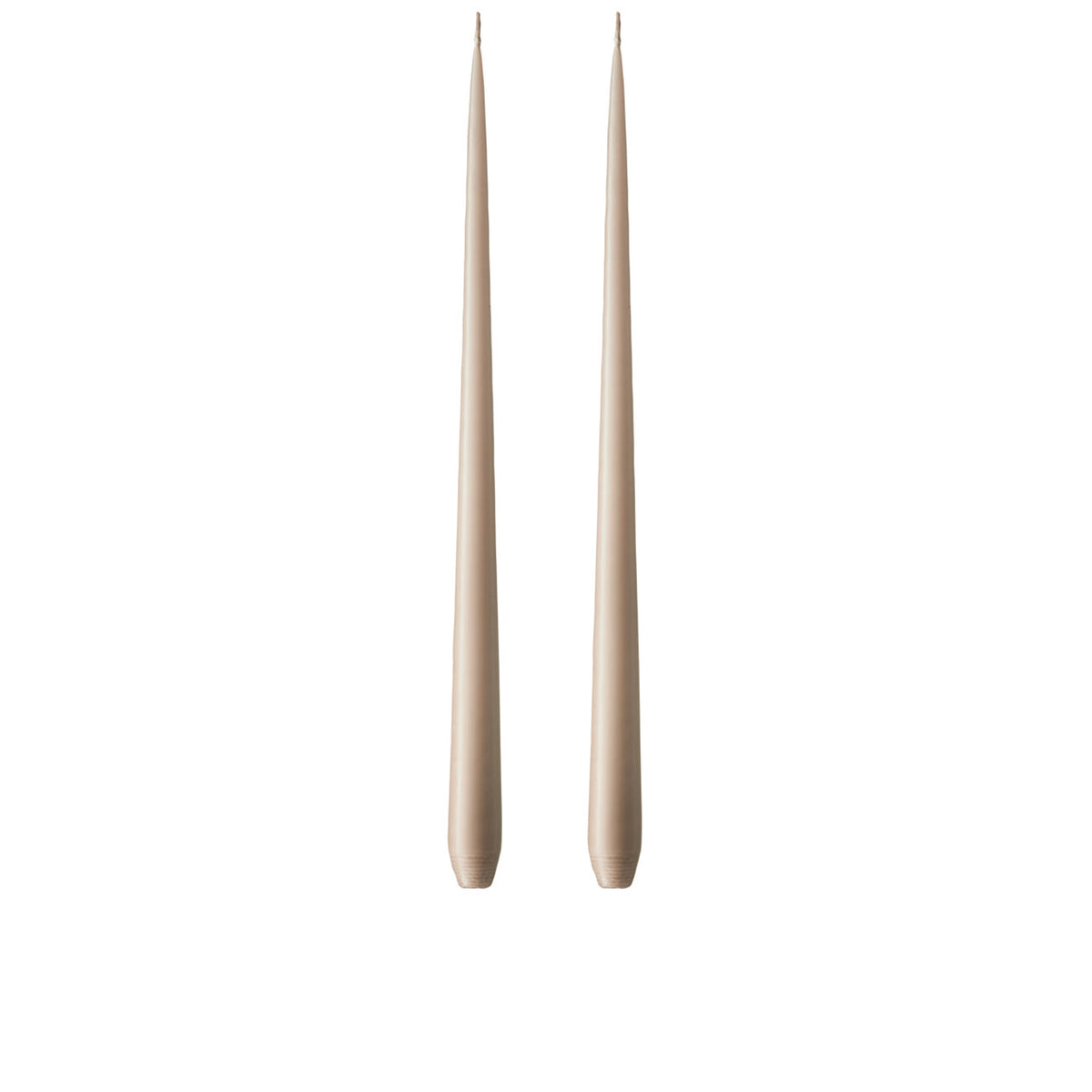 Ester&Erik-Nougat Note Kokusuz 2'li Uzun Konik Mum 42 Cm-Mum-1-fleurdirect.live