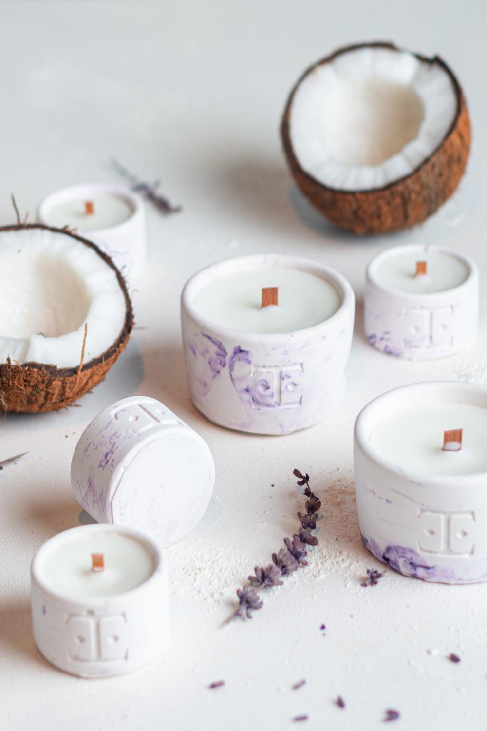 Esti Living-Lavender Midi 2'li Mum Seti-Mum-4-fleurdirect.live
