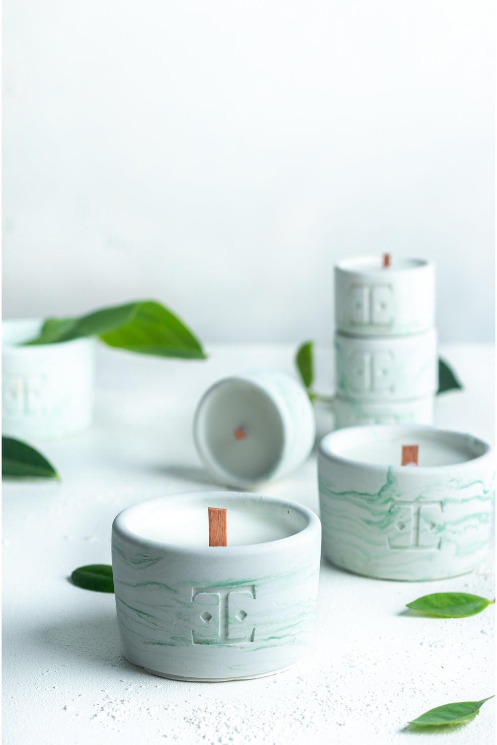 Esti Living-Mystic Green Midi 2'li Mum Seti-Mum-1-fleurdirect.live