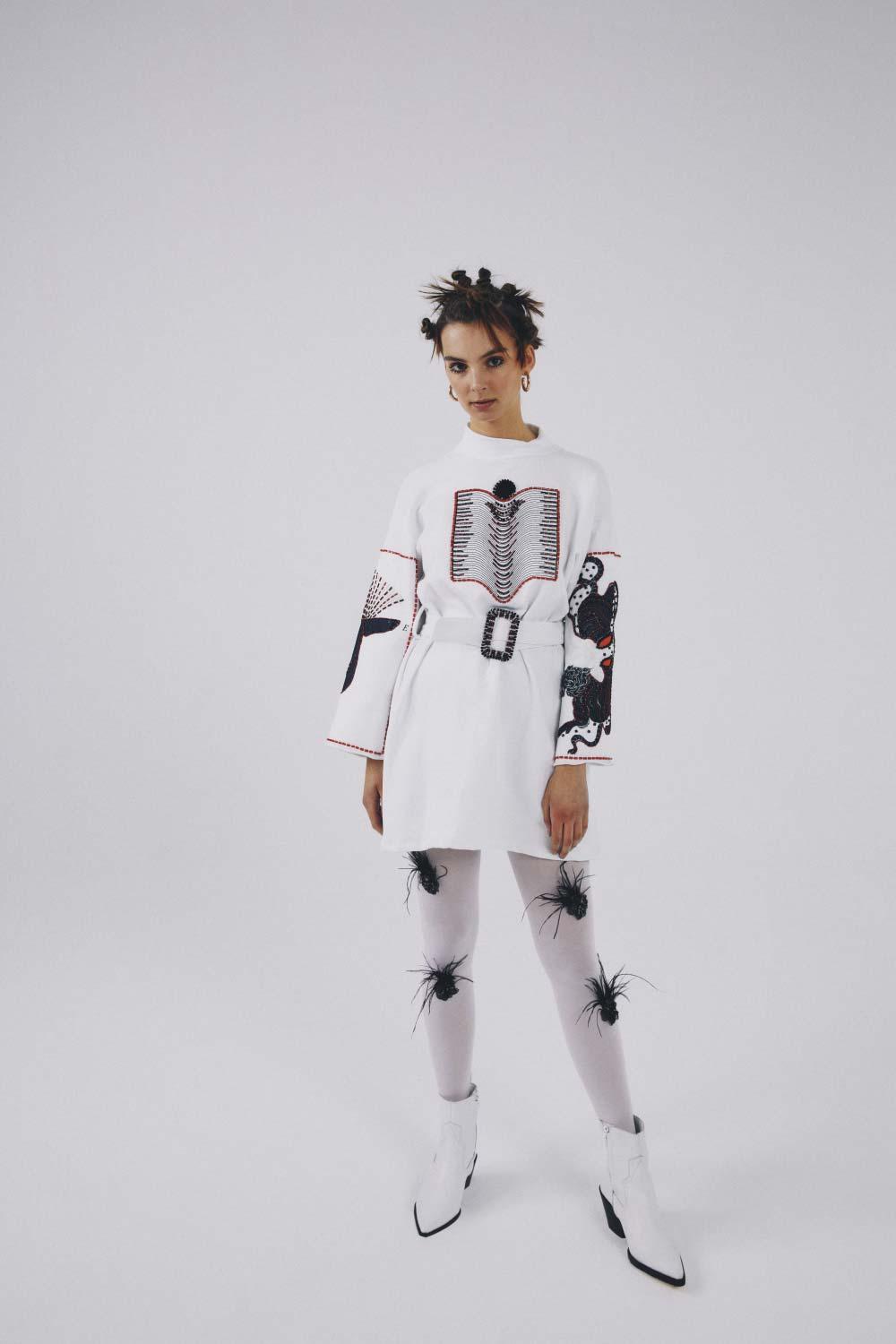 Eudoimonia-Altitud Sporty Patterned Dress-Elbise-1-fleurdirect.live