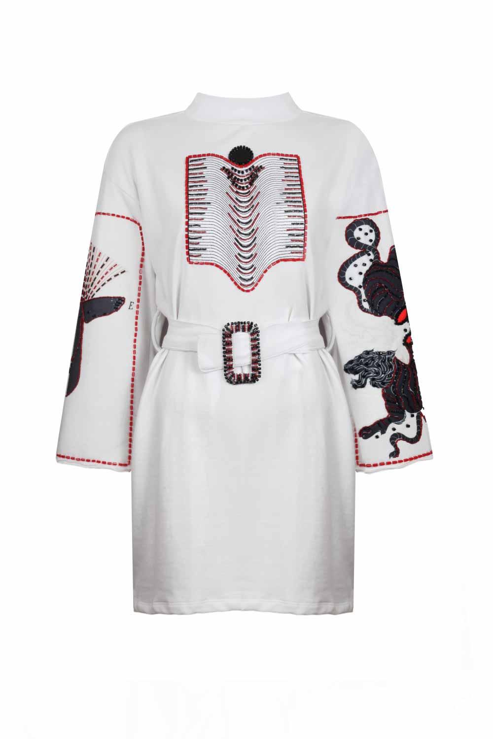 Eudoimonia-Altitud Sporty Patterned Dress-Elbise-2-fleurdirect.live
