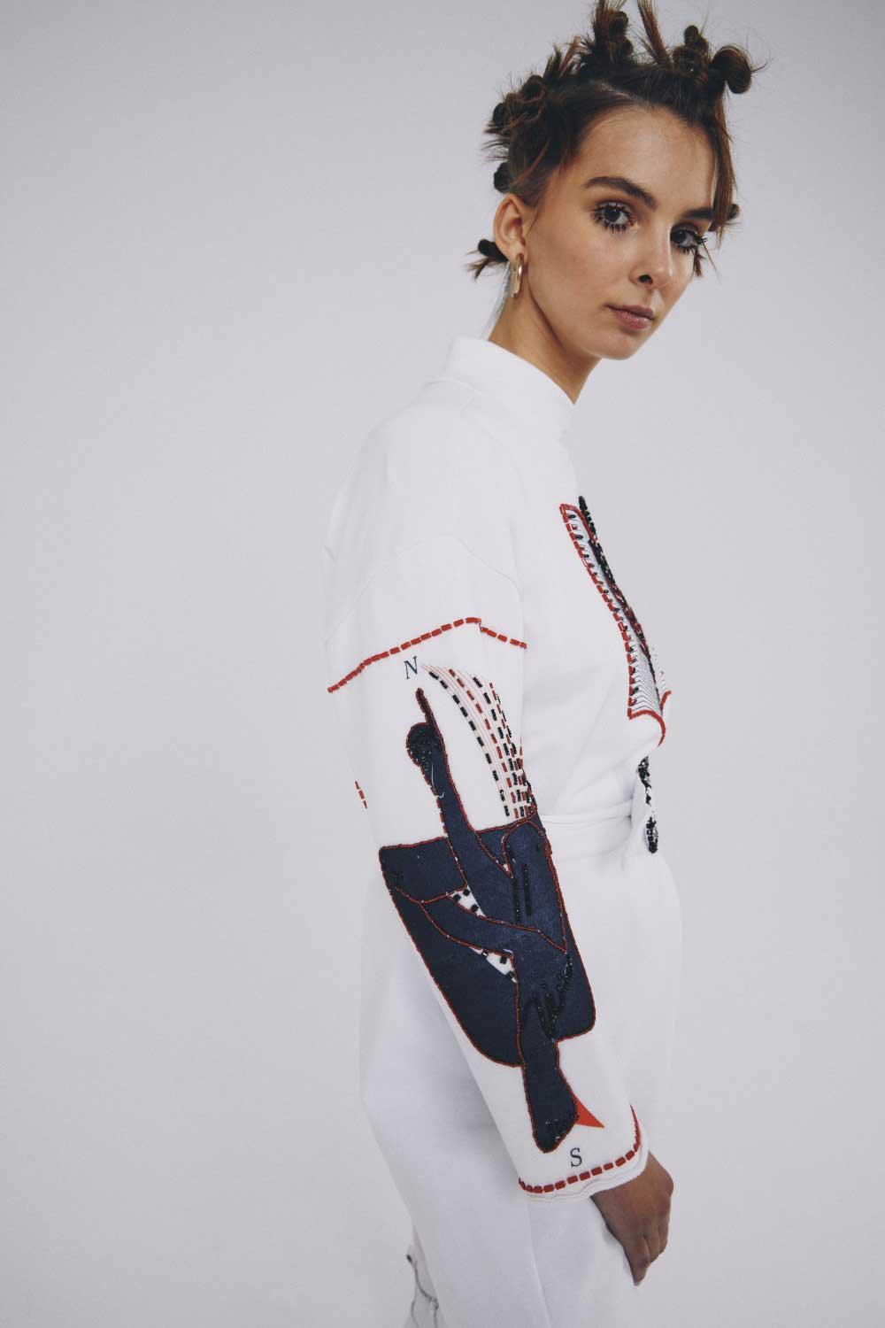Eudoimonia-Altitud Sporty Patterned Dress-Elbise-3-fleurdirect.live