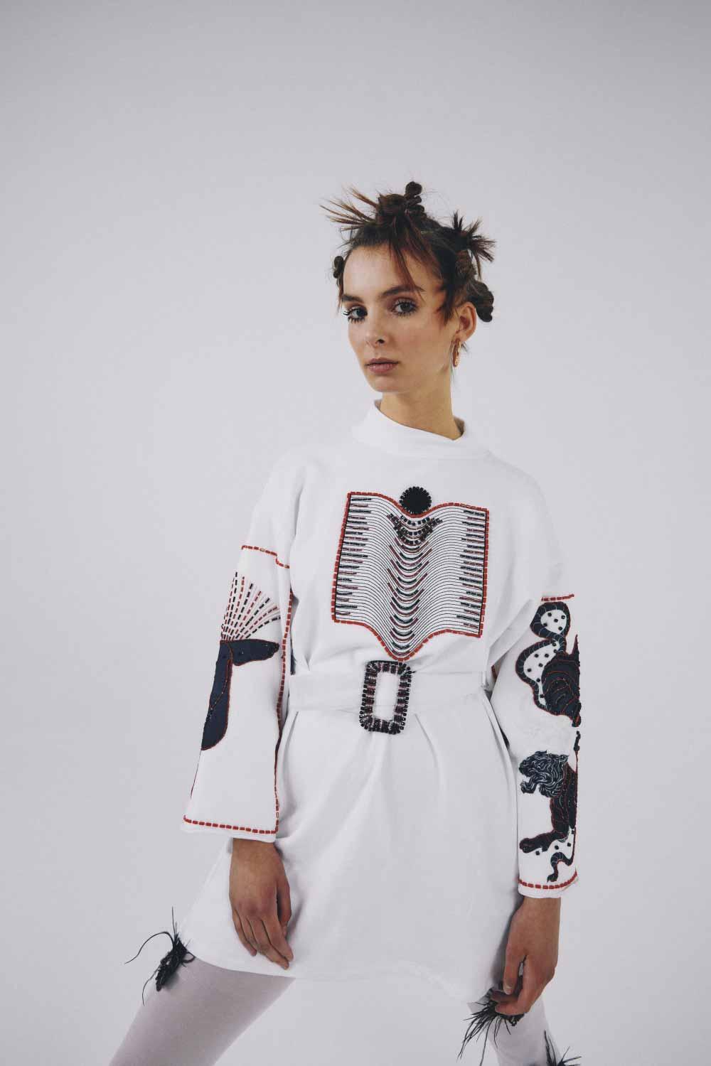 Eudoimonia-Altitud Sporty Patterned Dress-Elbise-5-fleurdirect.live