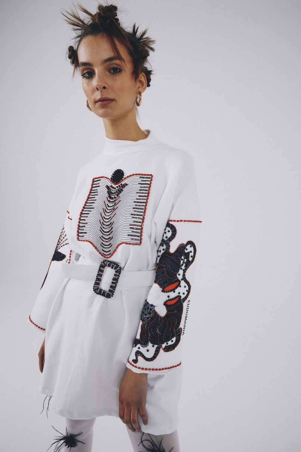 Eudoimonia-Altitud Sporty Patterned Dress-Elbise-6-fleurdirect.live