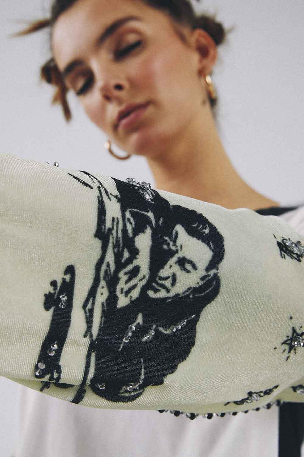 Eudoimonia-Capitalism Velvet Hoodie V-neck-Sweatshirts & Hoodies-6-fleurdirect.live