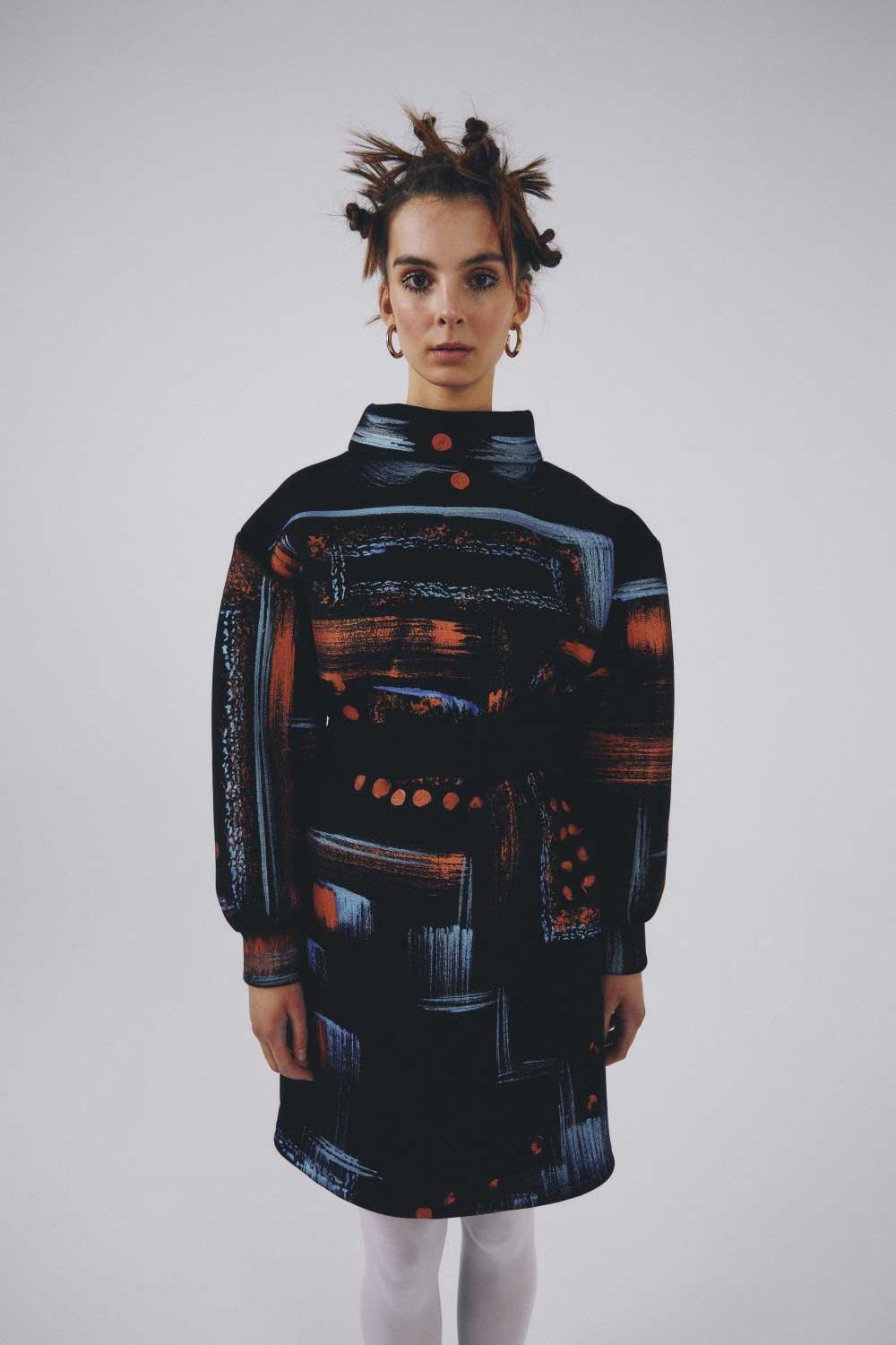 Eudoimonia-Hawas Sporty Patterned Dress-Elbise-6-fleurdirect.live