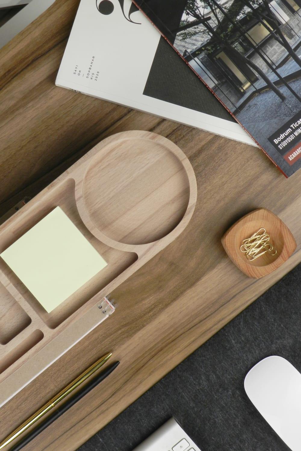 Fagus Wood-Drop Masa Düzenleyici-Masaüstü Organizer-6-fleurdirect.live