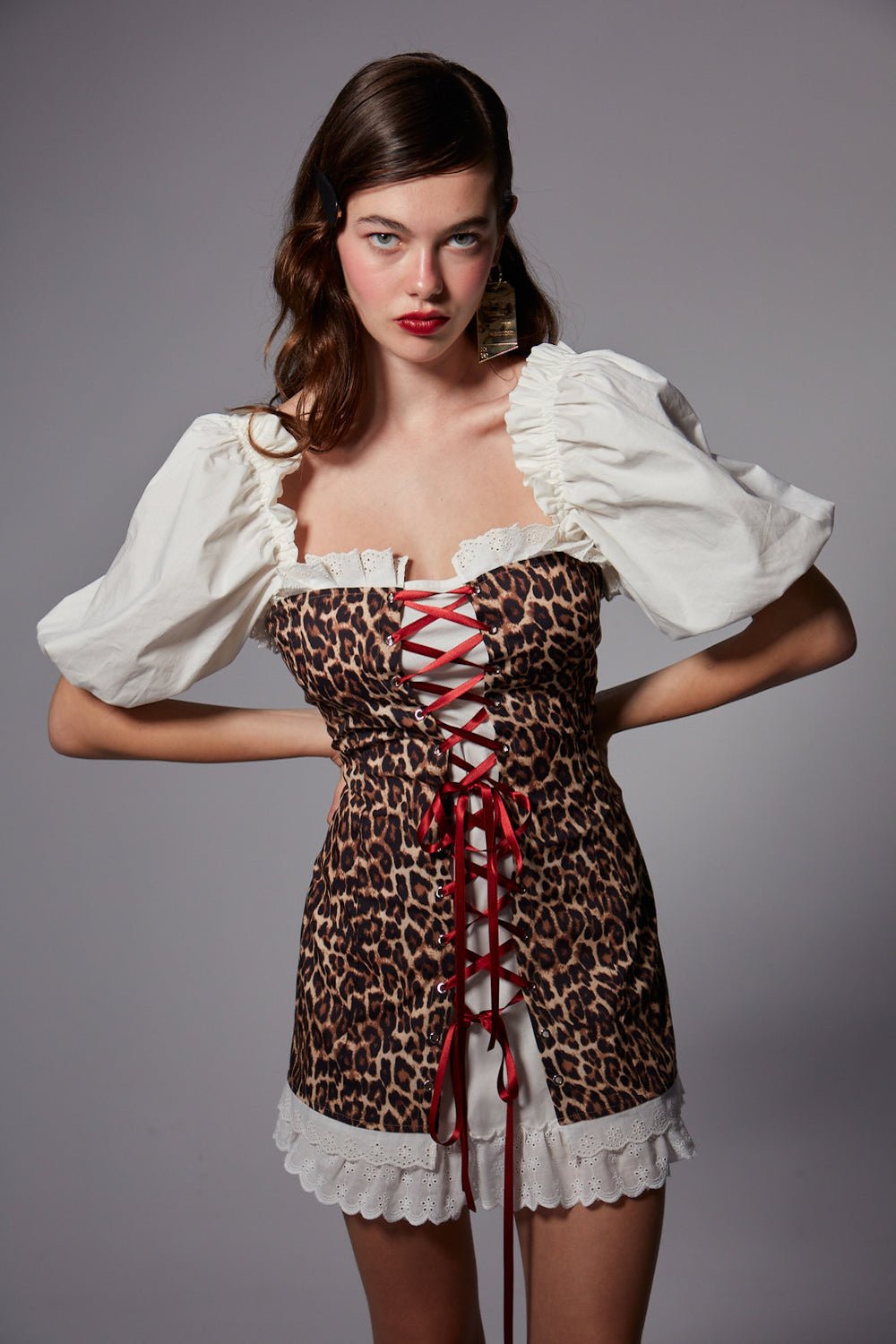Fèe Muse-Peony Elbise Leopar-Elbise-2-fleurdirect.live