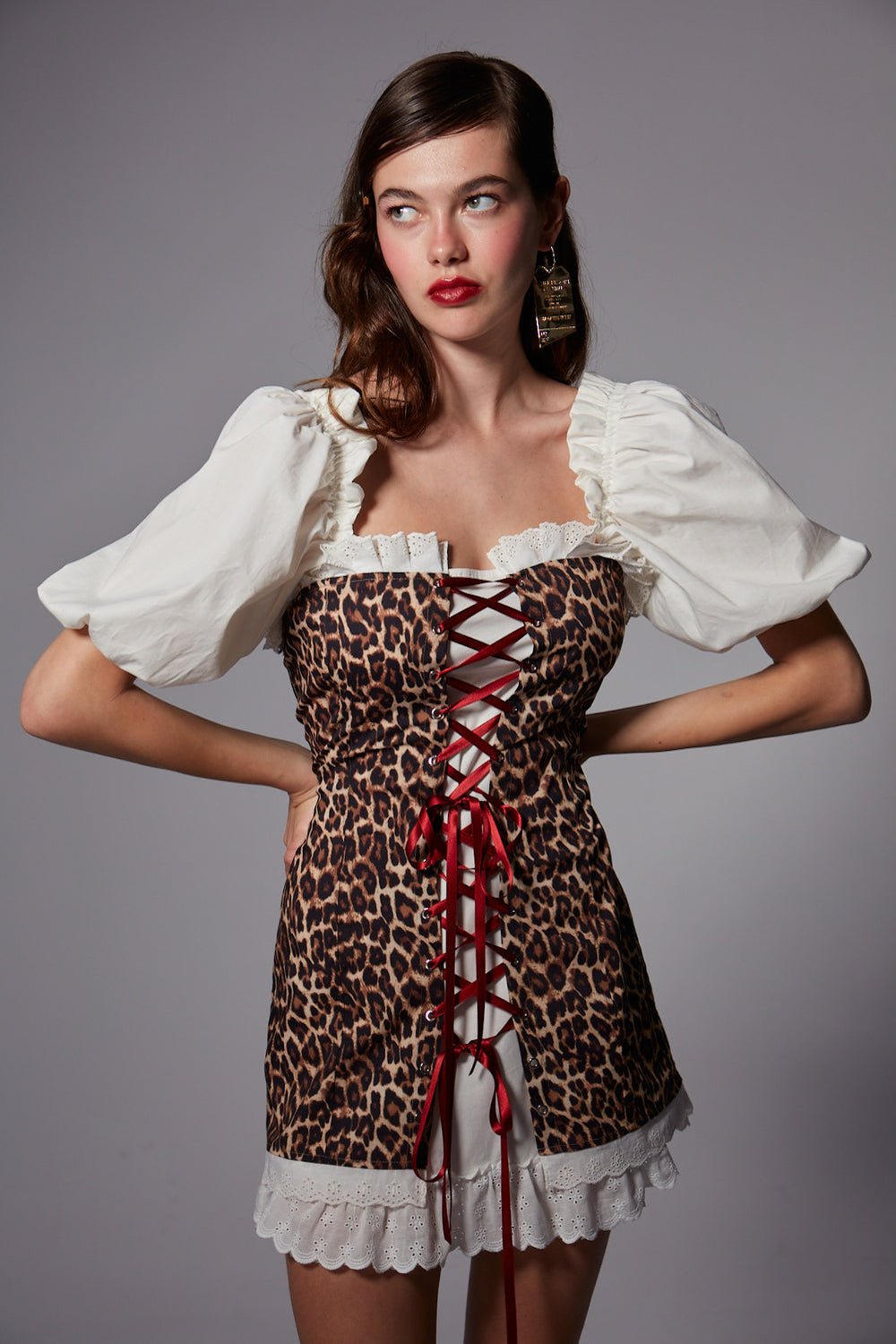 Fèe Muse-Peony Elbise Leopar-Elbise-3-fleurdirect.live