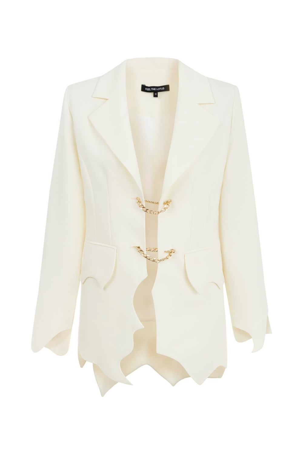 Feel The Lotus-Jett Ecru Jacket-Ceket-1-fleurdirect.live