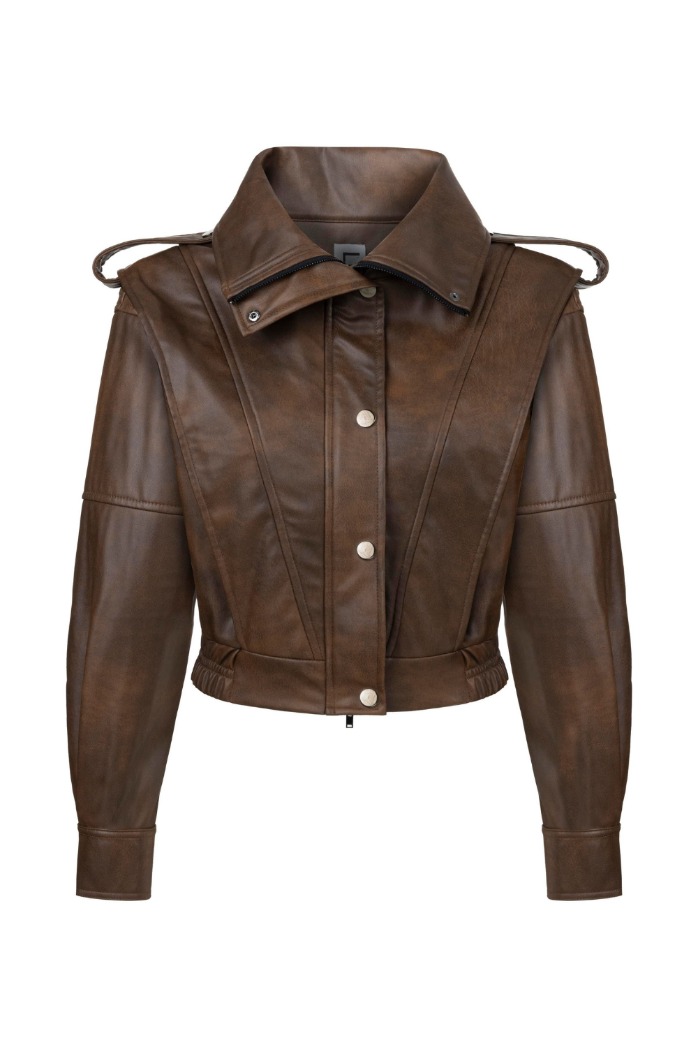 Feel The Lotus-Lidia Leather Jacket-Ceket-1-fleurdirect.live