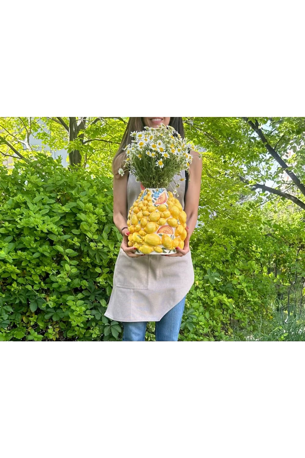 Feeling Good Inside-Lemon Whisperer – Limited Edition Handmade Ceramic Vase-Vazo-1-fleurdirect.live
