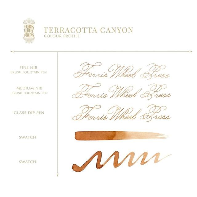 Ferris Wheel Press-38 Ml Şişe Mürekkep Terracotta Canyon-Şişe Mürekkep-4-fleurdirect.live